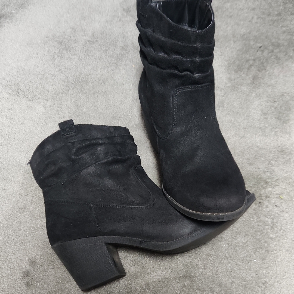 Black Suede Ankle Boots